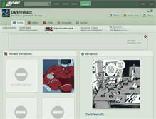 Tablet Screenshot of darkfireballz.deviantart.com