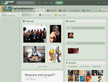 Tablet Screenshot of haciendolalucha.deviantart.com