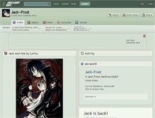 Tablet Screenshot of jack--frost.deviantart.com