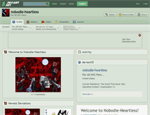 Tablet Screenshot of nobodie-heartless.deviantart.com