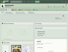 Tablet Screenshot of mecha-sonic.deviantart.com