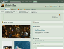Tablet Screenshot of caffeinated-cake.deviantart.com