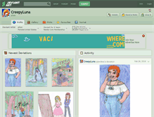 Tablet Screenshot of creepyluna.deviantart.com