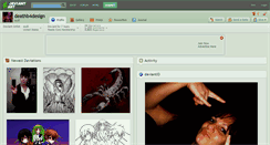 Desktop Screenshot of deathb4design.deviantart.com