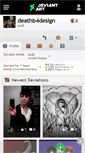 Mobile Screenshot of deathb4design.deviantart.com