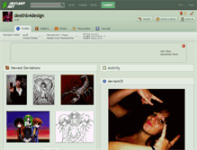 Tablet Screenshot of deathb4design.deviantart.com