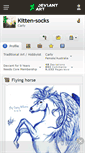 Mobile Screenshot of kitten-socks.deviantart.com