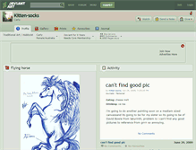 Tablet Screenshot of kitten-socks.deviantart.com
