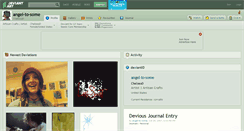Desktop Screenshot of angel-to-some.deviantart.com
