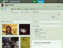 Tablet Screenshot of angel-to-some.deviantart.com