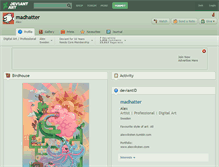 Tablet Screenshot of madhatter.deviantart.com