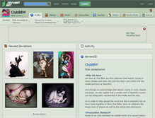 Tablet Screenshot of clubbbw.deviantart.com