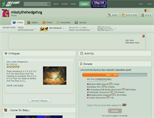 Tablet Screenshot of misstythehedgehog.deviantart.com