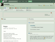 Tablet Screenshot of nonentity.deviantart.com