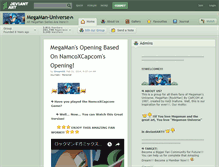 Tablet Screenshot of megaman-universe.deviantart.com