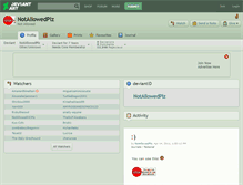 Tablet Screenshot of notallowedplz.deviantart.com