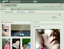 Tablet Screenshot of dreamerinthemist.deviantart.com