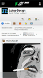 Mobile Screenshot of lotus-design.deviantart.com