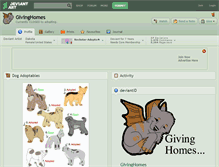 Tablet Screenshot of givinghomes.deviantart.com