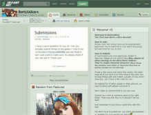 Tablet Screenshot of borisxalice.deviantart.com