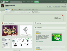 Tablet Screenshot of gigabowser64.deviantart.com