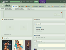 Tablet Screenshot of mikeh4.deviantart.com