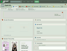 Tablet Screenshot of kyari-rin.deviantart.com