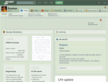 Tablet Screenshot of firesiren.deviantart.com