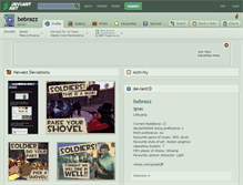 Tablet Screenshot of bebrazz.deviantart.com
