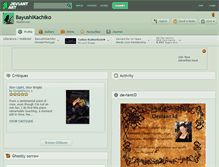 Tablet Screenshot of bayushikachiko.deviantart.com