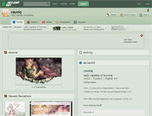 Tablet Screenshot of cauxiq.deviantart.com