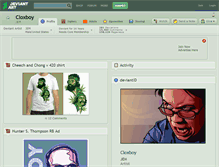 Tablet Screenshot of cloxboy.deviantart.com