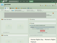 Tablet Screenshot of marcricket.deviantart.com