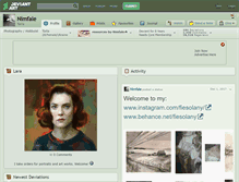 Tablet Screenshot of nimfale.deviantart.com