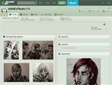 Tablet Screenshot of animexfreakx115.deviantart.com