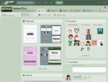 Tablet Screenshot of mastercss.deviantart.com