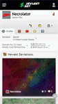 Mobile Screenshot of necrolator.deviantart.com
