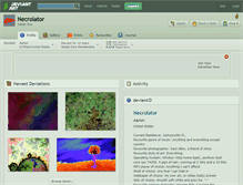 Tablet Screenshot of necrolator.deviantart.com