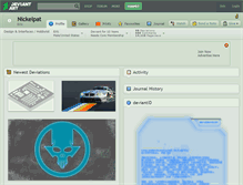 Tablet Screenshot of nickelpat.deviantart.com