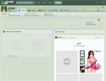 Tablet Screenshot of cliffoff.deviantart.com