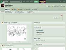 Tablet Screenshot of lordkonton.deviantart.com