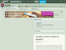 Tablet Screenshot of animalla.deviantart.com
