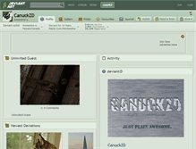 Tablet Screenshot of canuckzd.deviantart.com