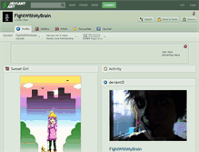 Tablet Screenshot of fightwithmybrain.deviantart.com