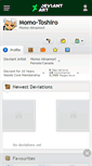 Mobile Screenshot of momo-toshiro.deviantart.com