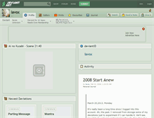 Tablet Screenshot of lavox.deviantart.com