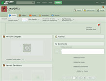 Tablet Screenshot of crazy-julzz.deviantart.com