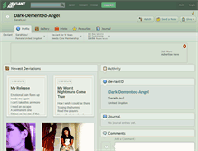 Tablet Screenshot of dark-demented-angel.deviantart.com