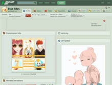Tablet Screenshot of blue-kites.deviantart.com