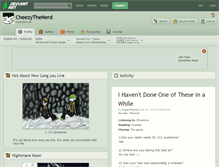 Tablet Screenshot of cheezythenerd.deviantart.com